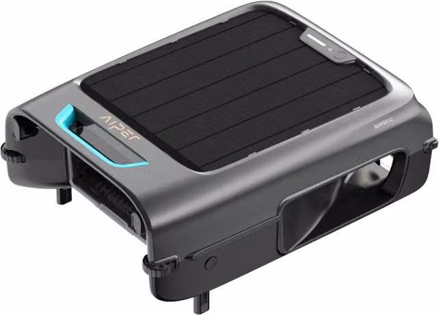 AIPER Surfer S2 Robot Skimmer Solare per Piscina, Pulizia Continua della Superficie, Tecnologia Smart, Ricarica Solare e Controllo da Smartphone
