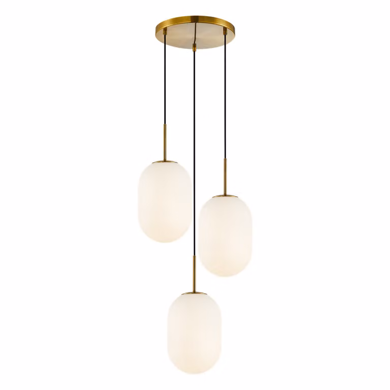 ALIAS GOLD lampada a sospensione 3xE14 cerchio Milagro ML0315