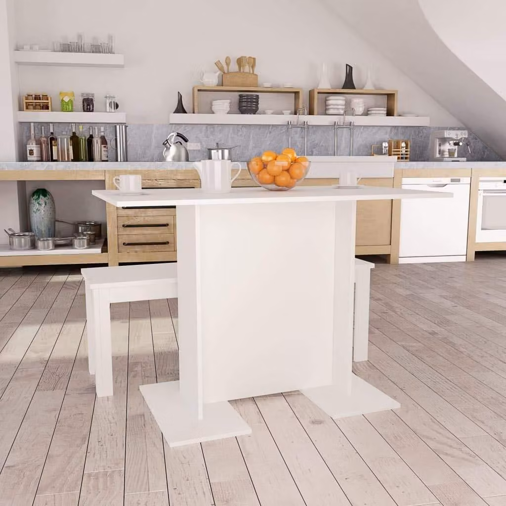 Tavolo in legno, 110 x 60 x 75 cm, bianco