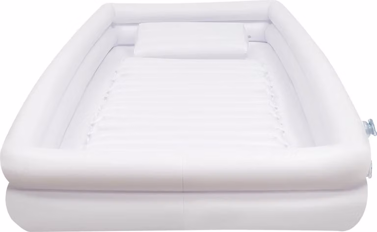 Vasca da bagno gonfiabile, gonfiaggio rapido, dimensioni confortevoli, BIANCO