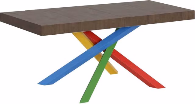 Tavolo Allungabile Moderno Ityhome Volantis Premium Colore Noce L/P/H: 120/224 x 90 x 77 cm