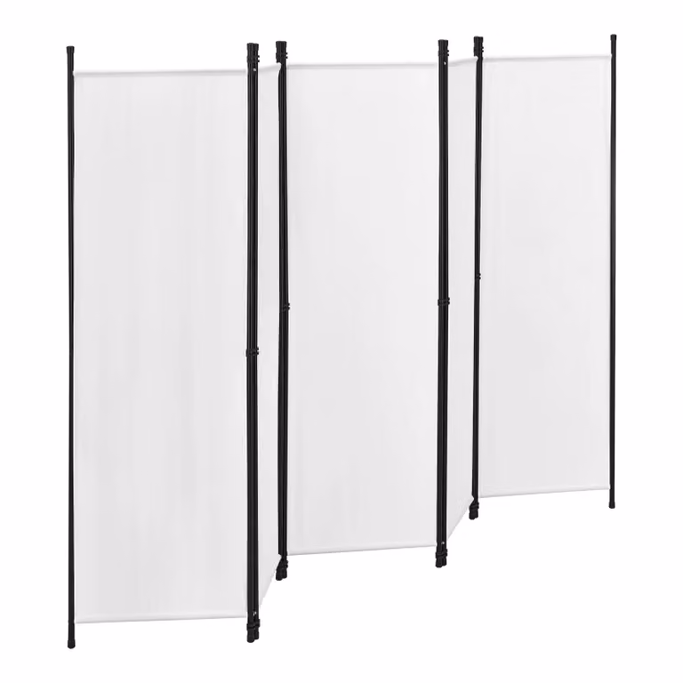 In And OutdoorMatch ombrellone da giardino Rosalee - parete divisoria - 171 x 250 cm - bianco - acciaio e poliestere - idrorepellente - design discreto