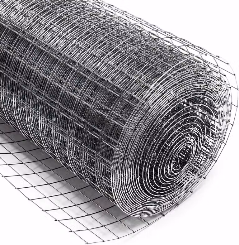 Recinzione in rete metallica Wiltec 100 cm x 5 m, spessore 1,2 mm, maglia 25x25 mm, filo per voliera a 4 angoli in acciaio zincato, rete metallica, filo per uccelli