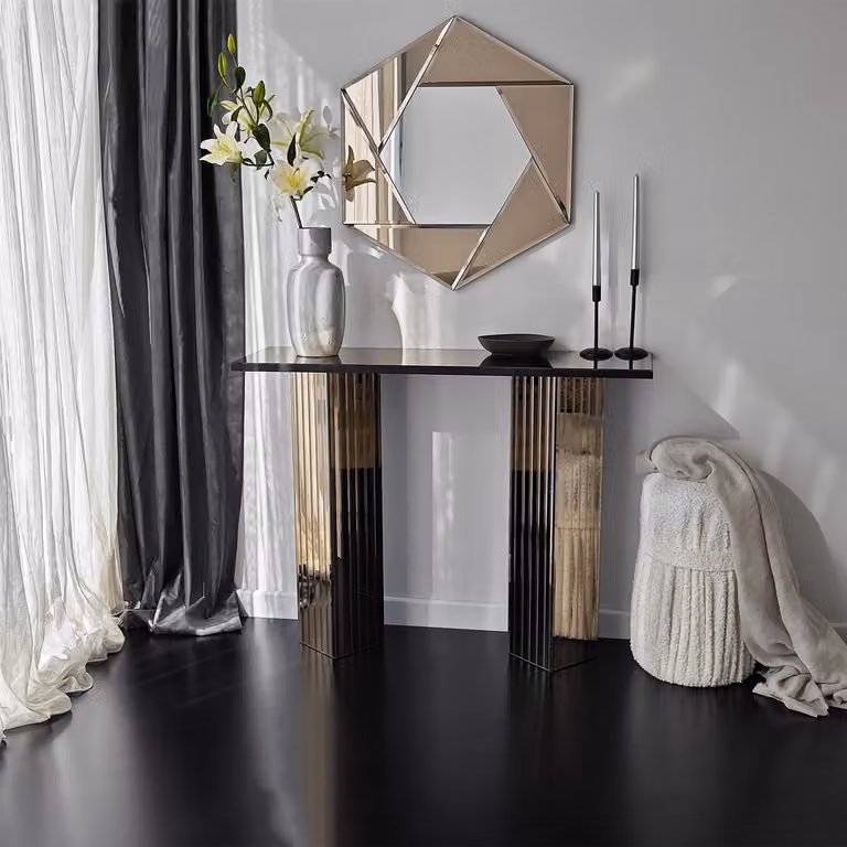 Skye Decor, Dresser 2B - Bronzo, Comò, 100% PANNELLI DI PARTICELLE RIVESTITI IN MELAMMINA, Bronzo, 105 x 34 x 80 cm