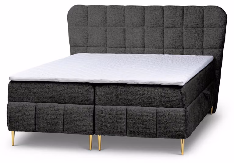 Letto con rete a molle Domy, finitura "Graphit-Dämmerung", dimensioni 120 x 200 cm