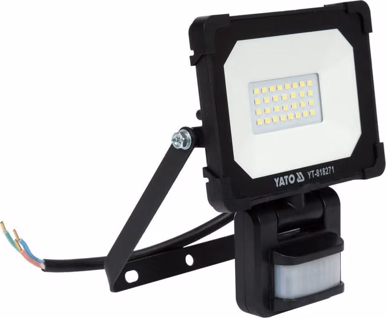 Yato Faretto Smd Led 20W 1900Lm con sensore di movimento