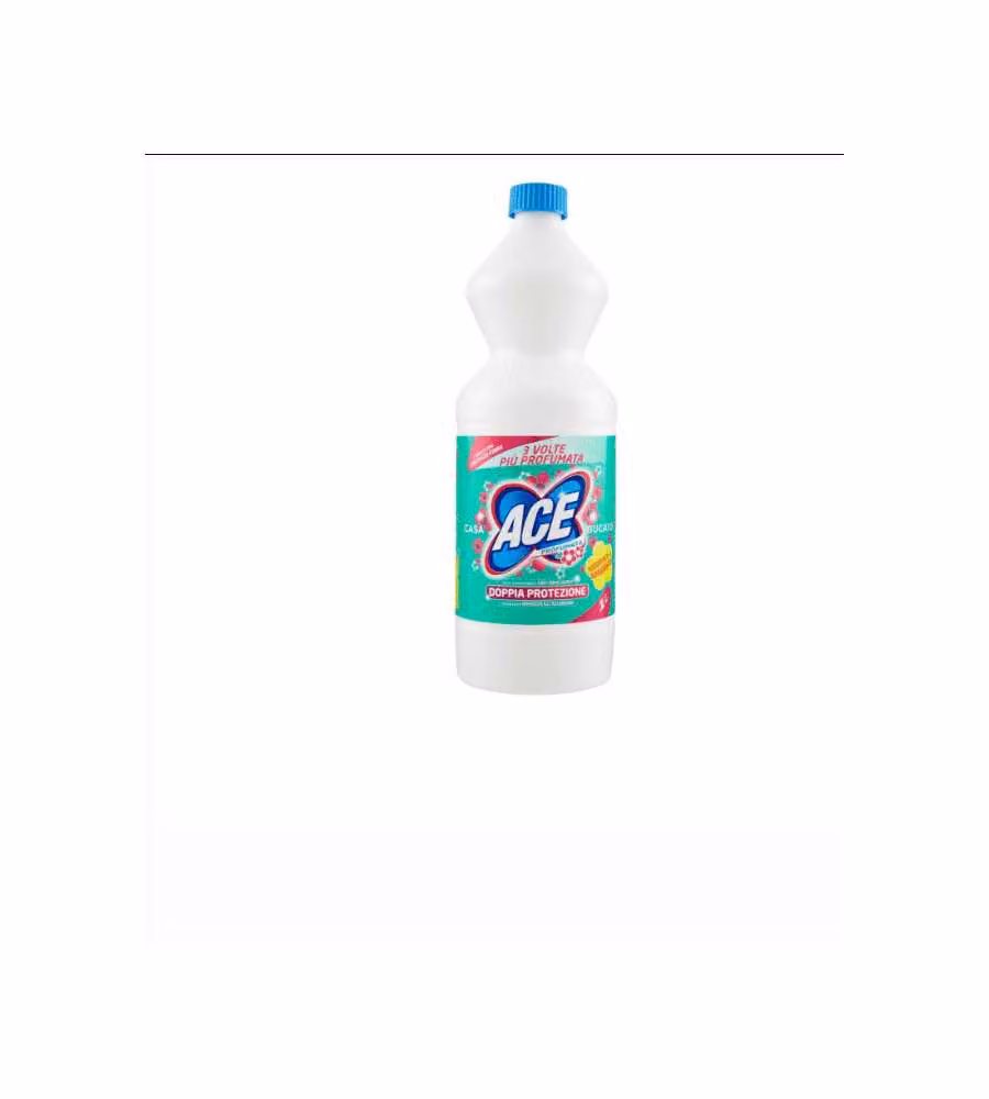 ACE Candeggina Sbiancante Profumata 1L per Bucato Bianco in Flacone
