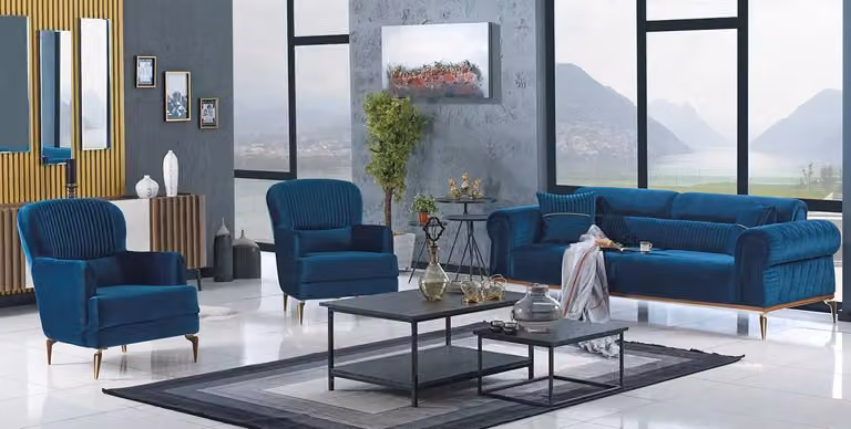 Sofagarnitur Sofa Couch Polster Sitzgarnitur Sitzpolser Sitzlandschaft 3+1+1