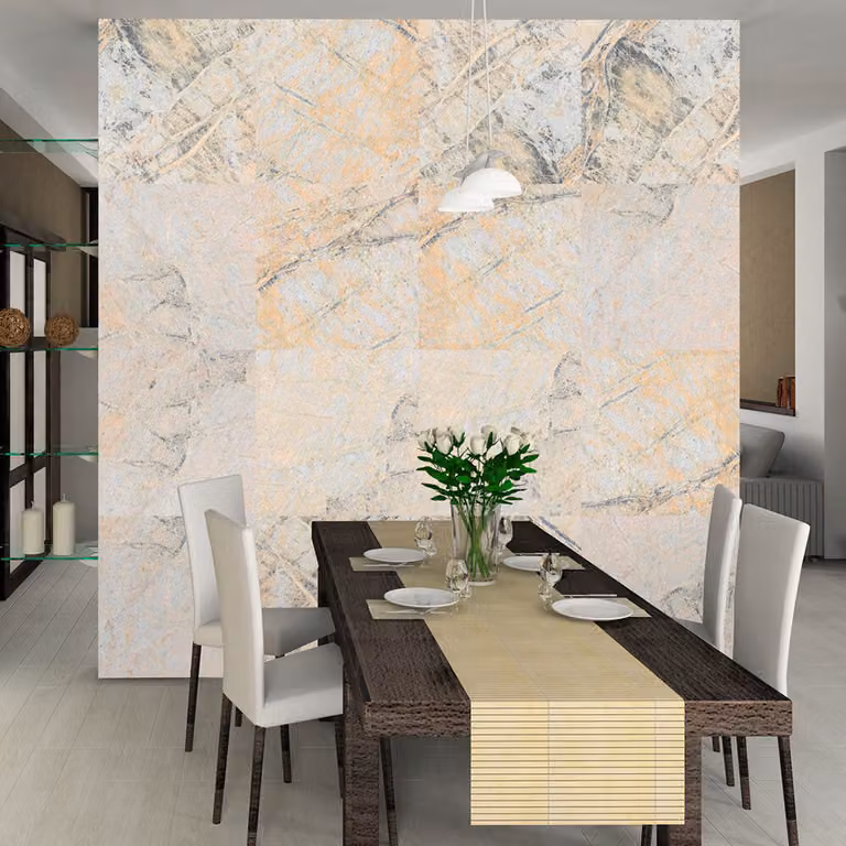PURO TAPETE autoadesivo 10m muro tatuaggio decorativo mobili foglio decorativo foglio foto pannello adesivo muro poster muro adesivo - marmo pietra aspetto mosaico beige f-A-0390-j-b