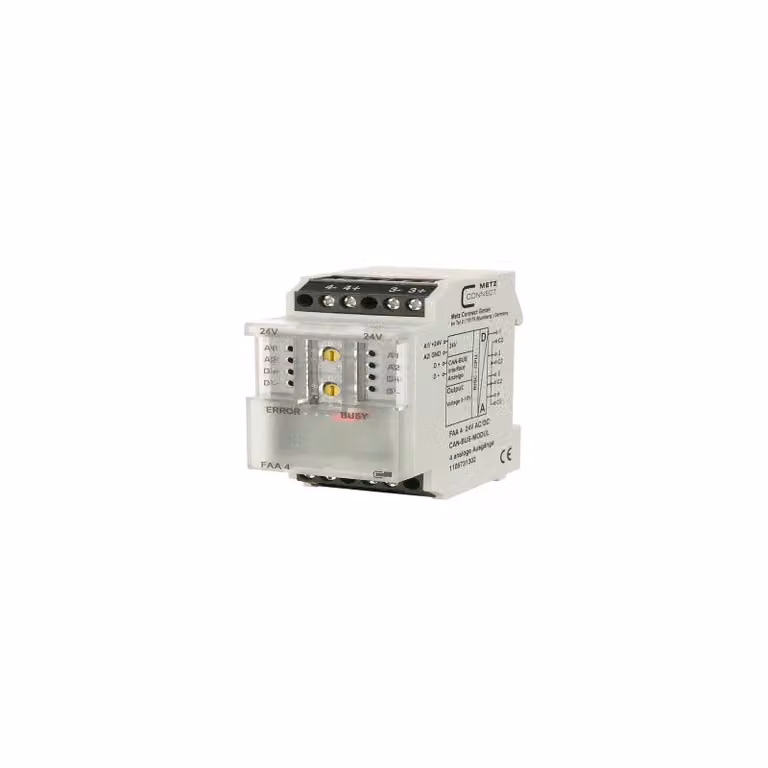 METZ CONNECT FAA 4 24 V CA/CC CAN, analogico, uscita, 4 canali, RS-485, corrente di campo, 550 ms