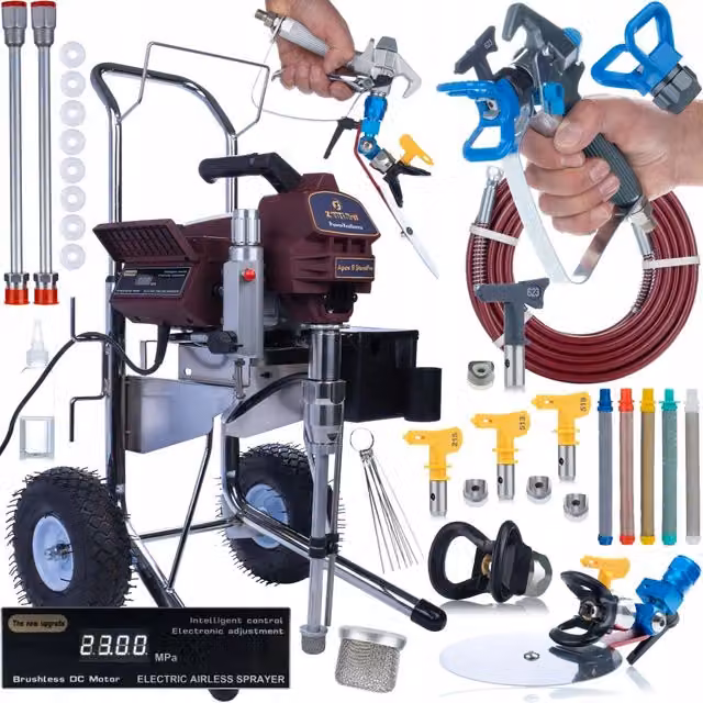 Pompa a Pistone Zenthril Apex B StandPro 2500W – Alta Pressione 20MPa, 3,2L/min | Verniciatura Professionale