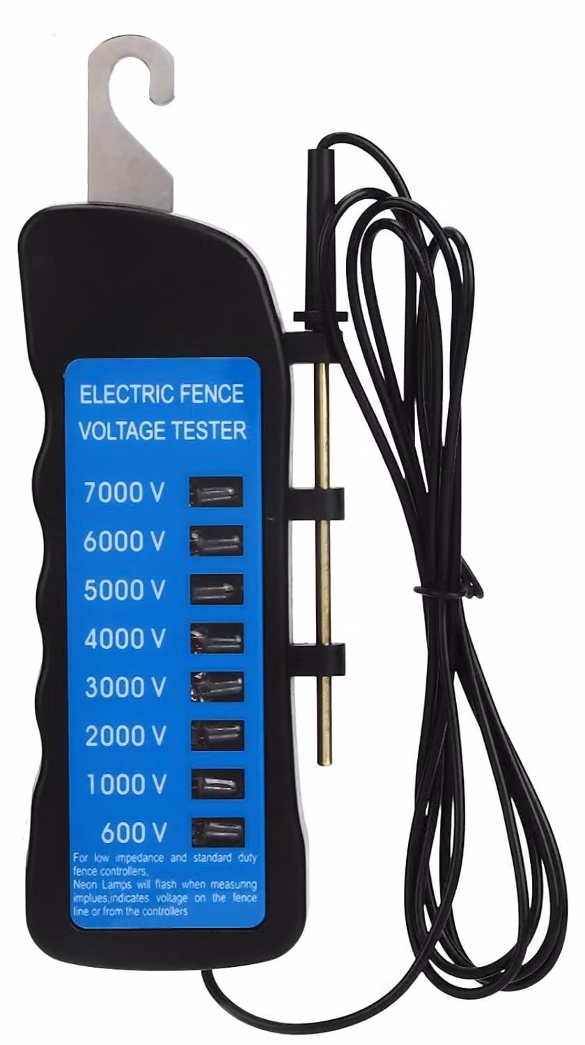 Neon Tester di Tensione per Recinti - Ricerca Guasti Portatile - Senza Batteria - Per Allevamento - Pratico per Fattorie - Intervallo di Misura 600-7000V