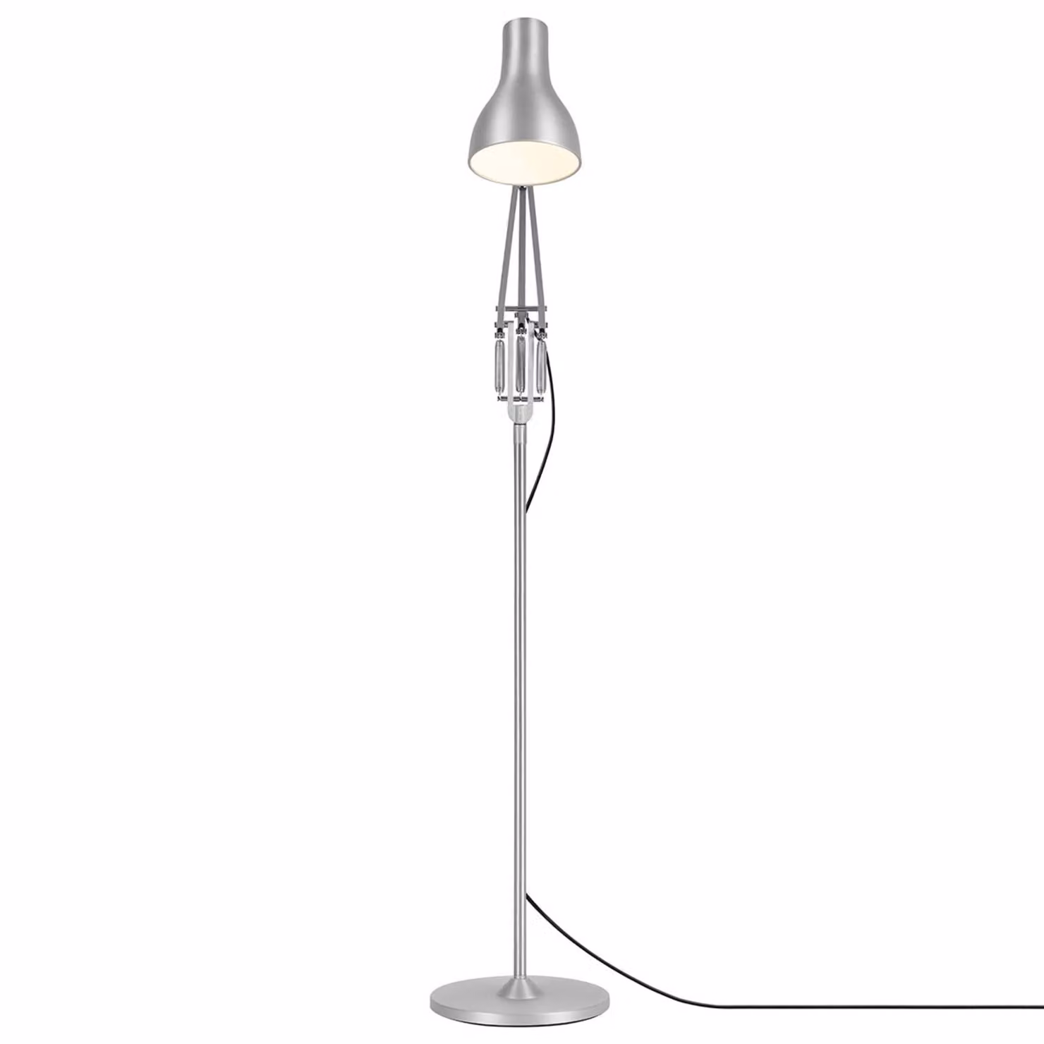Anglepoise Lampada da terra di design Type 75, Cromo / Argento, Soggiorno / Sala da pranzo, Alluminio, Industriale, Lampada da terra
