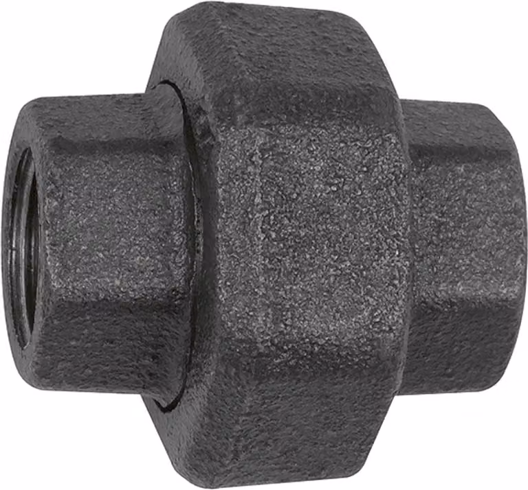 Raccordo a vite Riegler 330, a tenuta piana, Rp 3, Rp 3, acciaio temperato nero