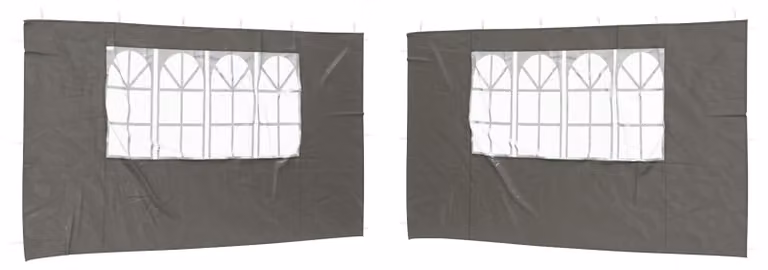 Parete per tenda da festa 2 pcs 400 x 195 cm Antracite