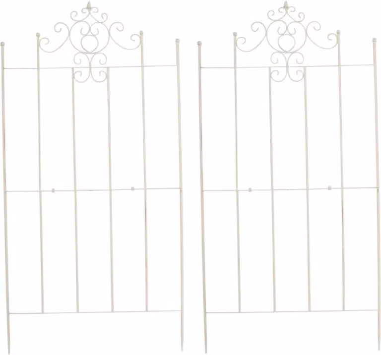 set di 2 strutture per arrampicata - supporto da giardino - facile da montare | colore: antiquariato