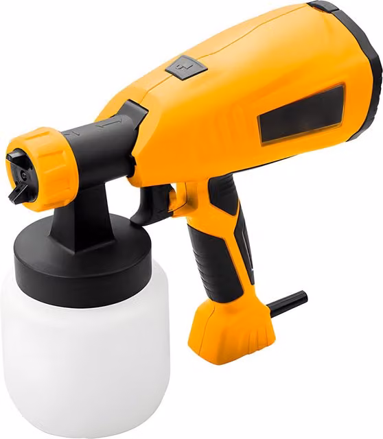 Pistola a spruzzo portatile Tolsen HVLP con serbatoio da 800 ml e potenza 400 W, colore giallo