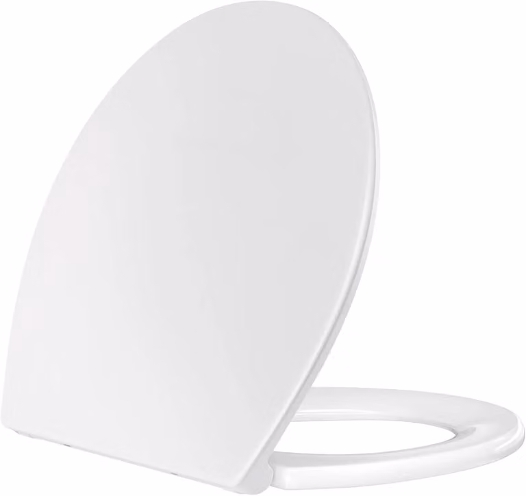 Copriwater - Copriwater ammortizzato - Sistema di chiusura rallentata - Materiale: Duroplast UF - Silenzioso - Bianco