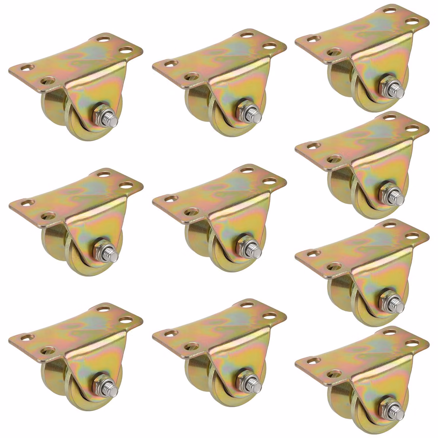 10 pulegge di scorrimento da 31 mm con cuscinetti a sfera, color oro