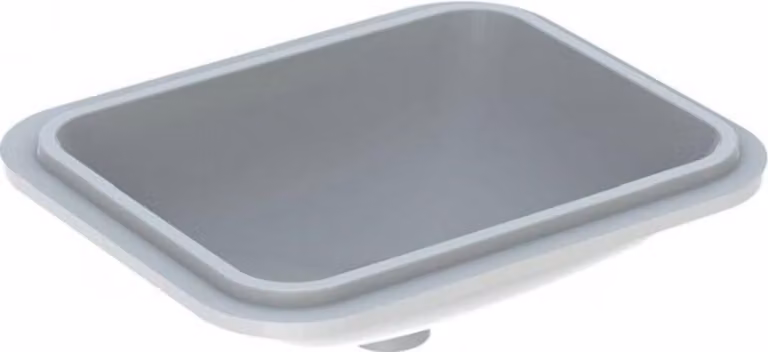 Geberit VariForm lavabo à encastrer rectangulaire, 450x350mm, sans trou pour robinetterie, sans trop-plein, 500.763.00.2, 500.763.00.2