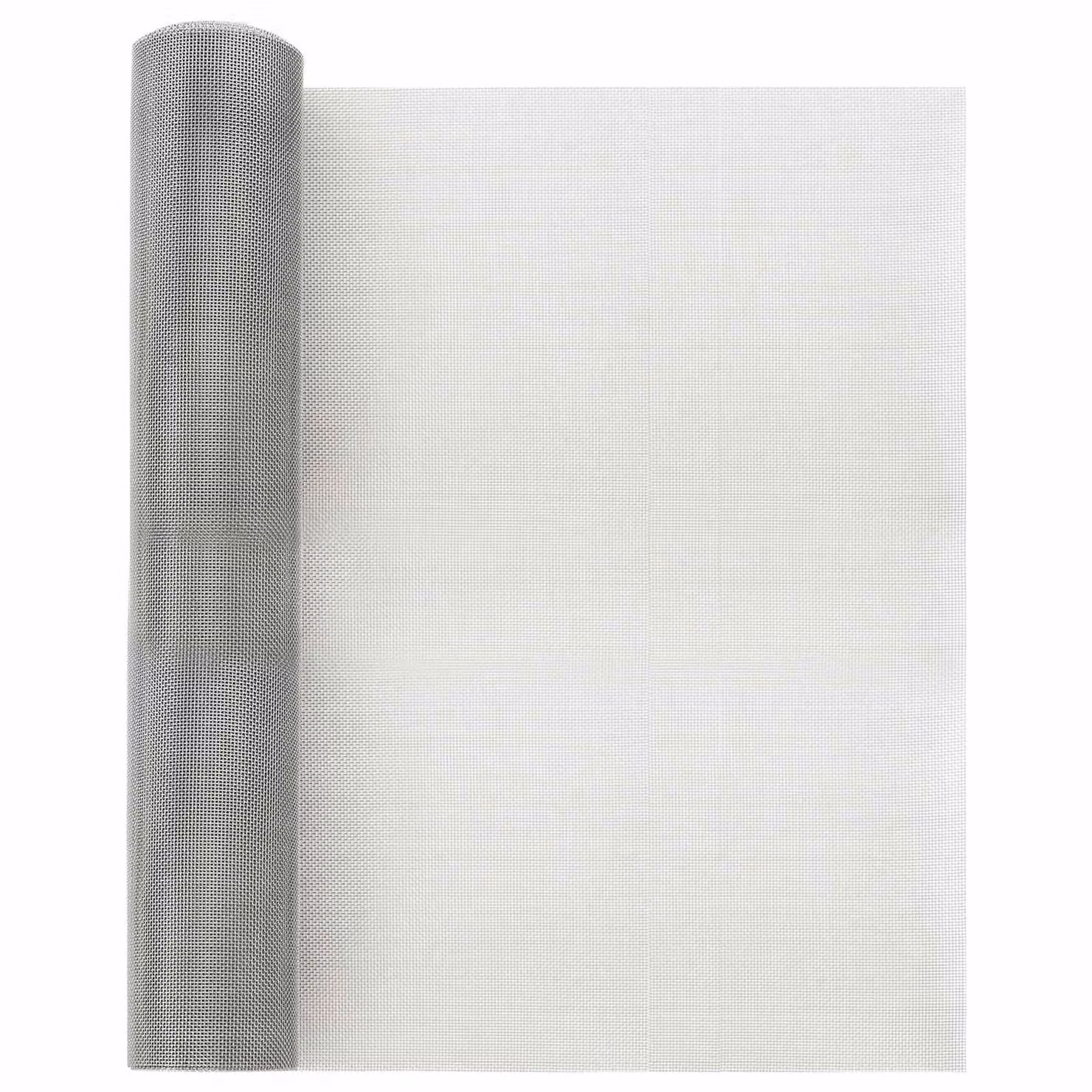 Rete per schermatura vidaXL in acciaio inox 304 color argento, L: 1000 cm, H: 40 cm