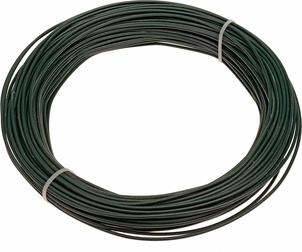 Filo metallico da 3 mm per recinzioni in rete metallica – 50 metri / verde