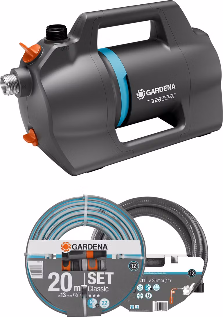 Gardena Pompa silenziosa da giardino 4200 - Set GARDENA 9055-20