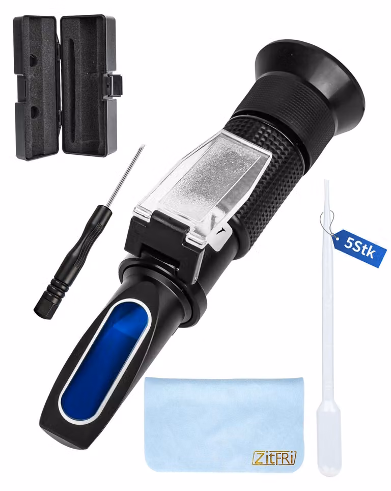 Tester per liquido refrigerante, 15,5 cm x 4 cm, nero, 1 pezzo