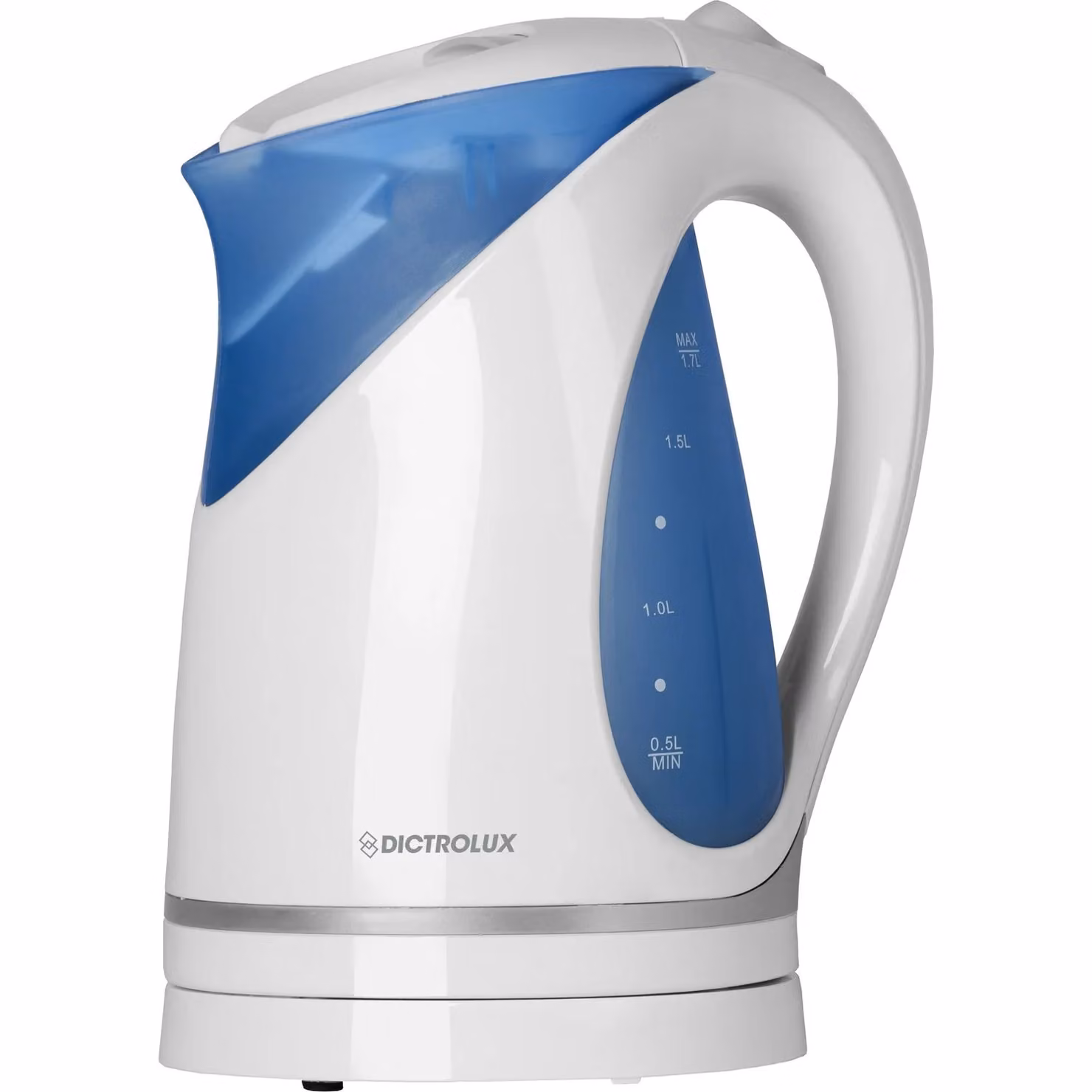 Bollitore Elettrico DICTROLUX Bianco con Filtro Anticalcare e Spegnimento Automatico, 1,7 l, 2200 W