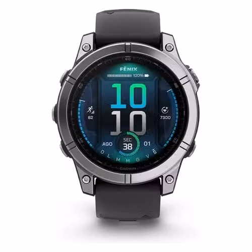 Smartwatch Garmin fenix E con scocca in acciaio inossidabile, display AMOLED, GPS e compatibilità Android, Nero/Argento – 3