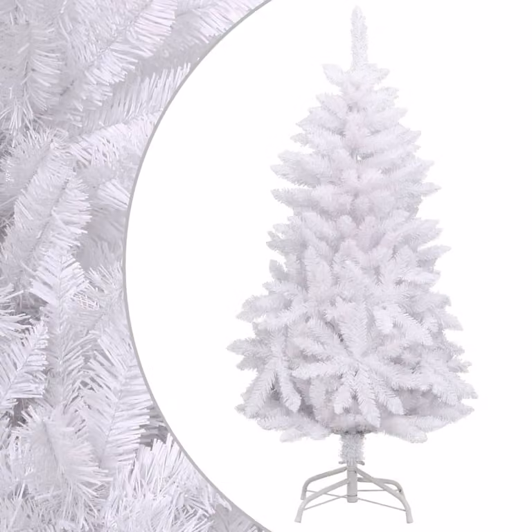 Maison Exclusive - Albero di Natale artificiale pieghevole con supporto, colore bianco, altezza 150 cm