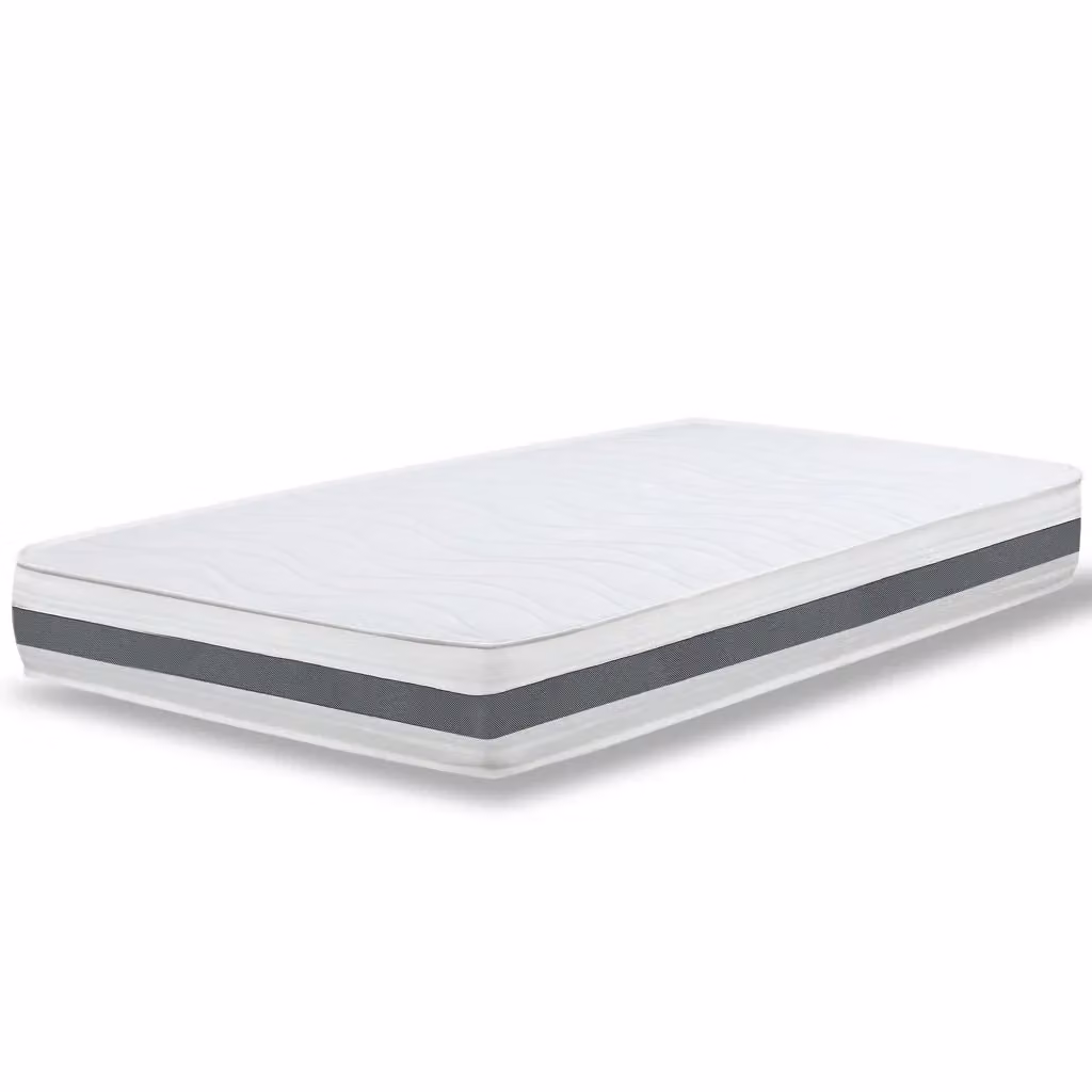 Materasso Essential The White Stone in Waterfoam Ipoallergenico con Gel e Rivestimento in Tessuto 3D Traspirante, Bianco, L/P/H: 120 x 190 x 25 cm – 2