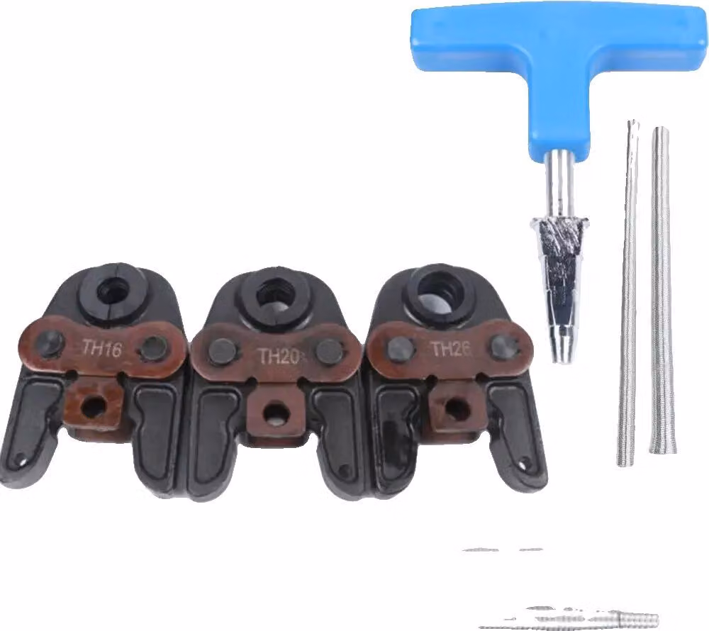 Set di utensili a pressione per tubi compositi, impugnatura ergonomica, compatibilità universale, nero