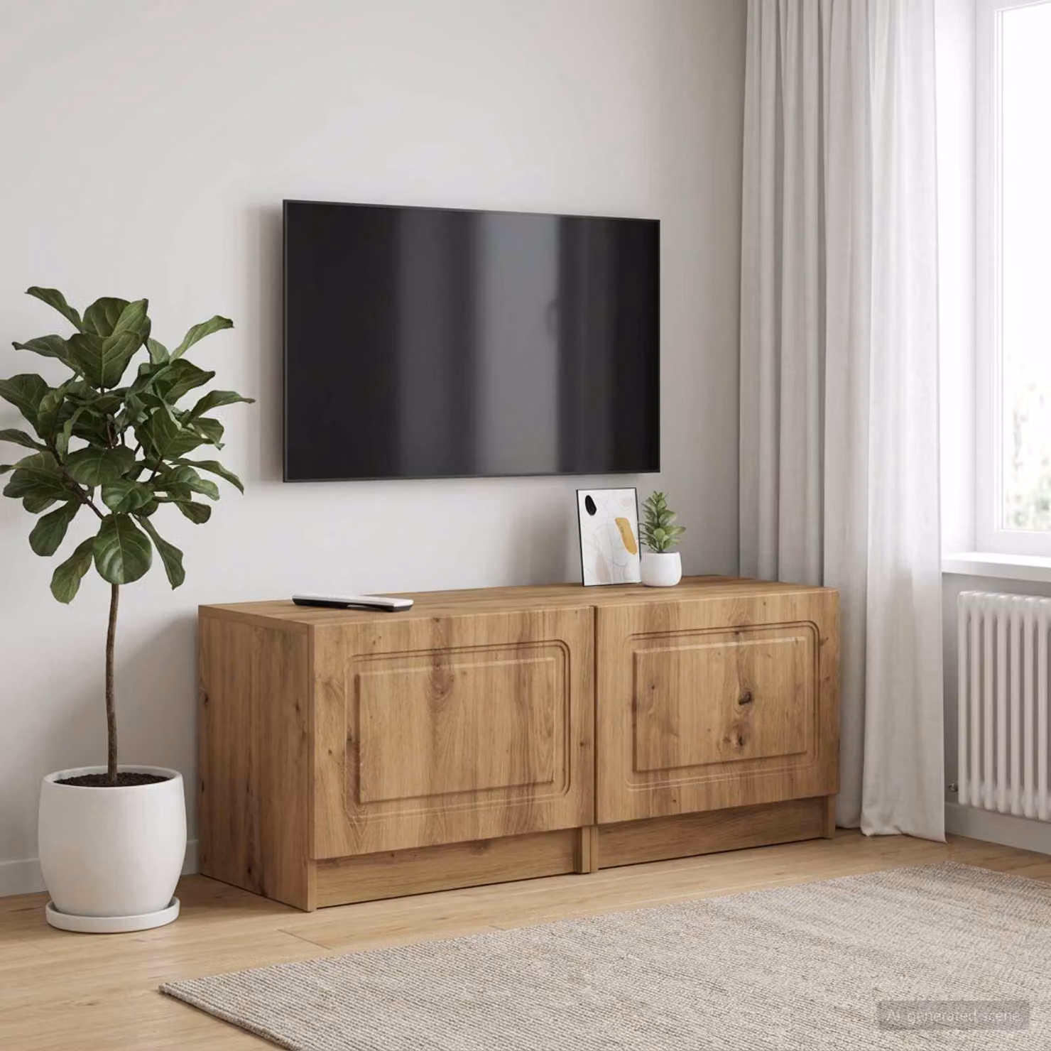 Mobile TV stand vidaXL in legno ingegnerizzato rovere marrone con design moderno per il tuo soggiorno