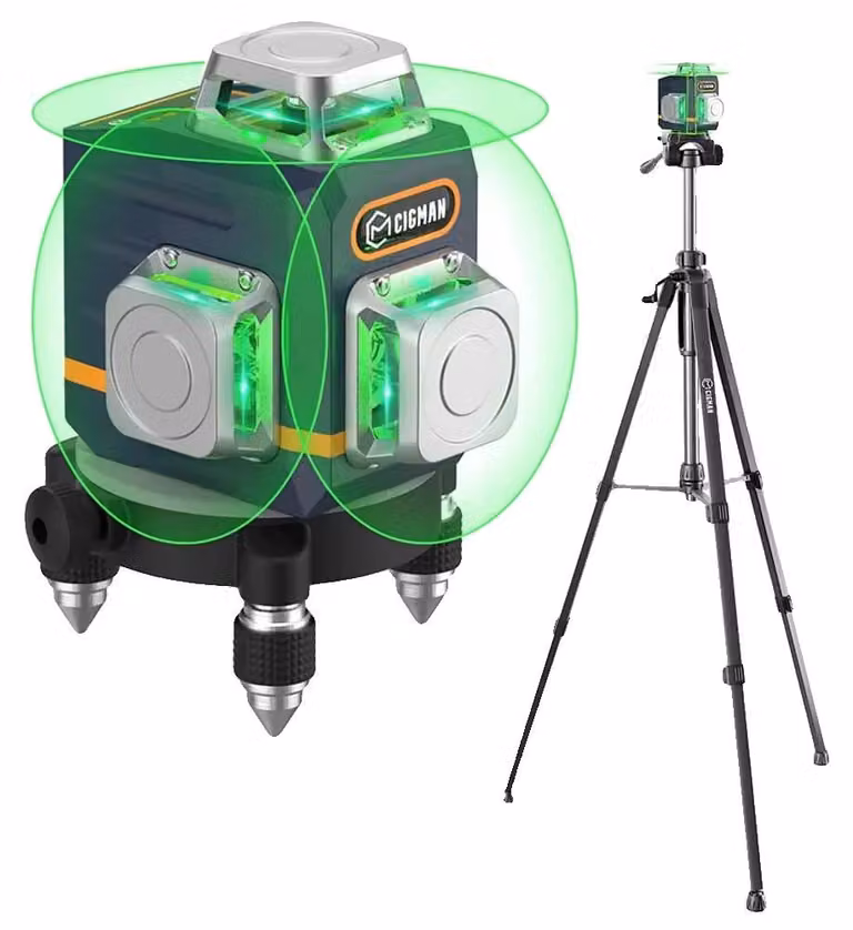 Livella laser, copertura a 360°, con telecomando, modello CM 701T