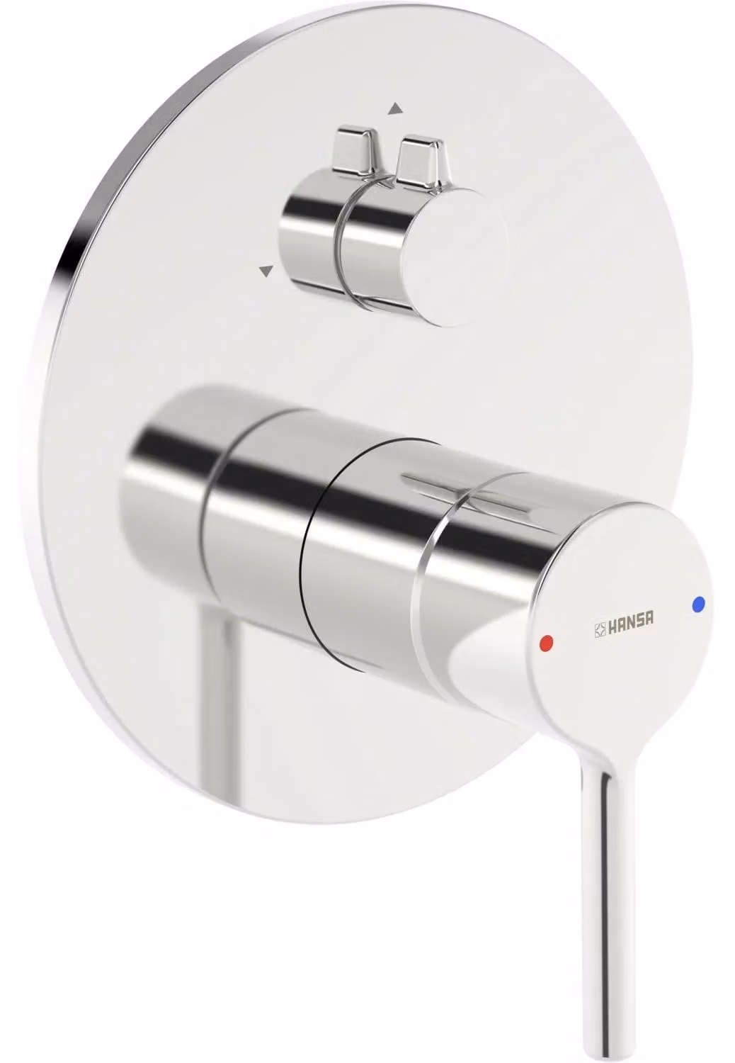 Set completo di miscelatore monocomando Hansa a due vie, HANSAVANTIS 8260, rosetta rotonda, cromato, leva a perno, 1 pz.