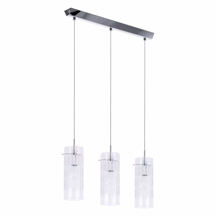 Lampadario E27 Italux Max cromo moderno MDM1957-3