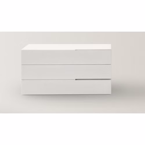 Comò Segno Pianca con design moderno a 3 cassetti