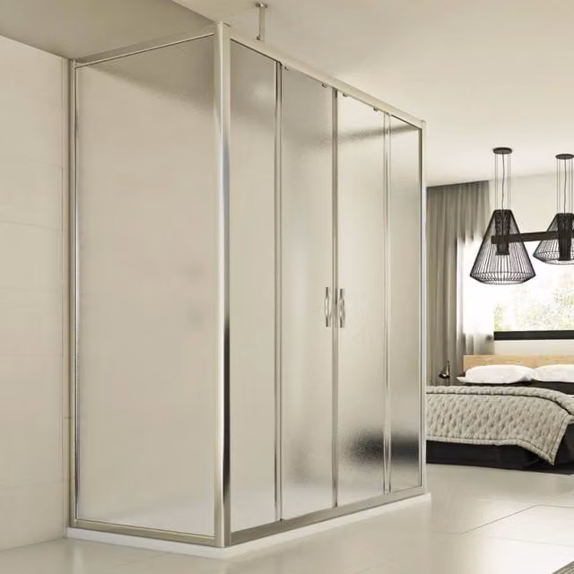 Box Doccia 3 lati 75x120x75 CM H198 stampato C mod. Young Trio 2 Ante