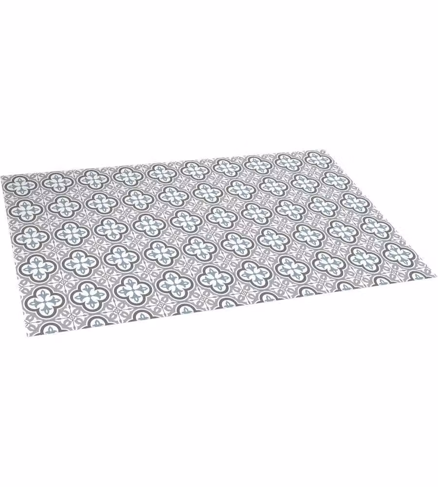 STOR PLANET Tappeto Vinile Geometrico Taupe 80x150 cm Morbido e Lavabile