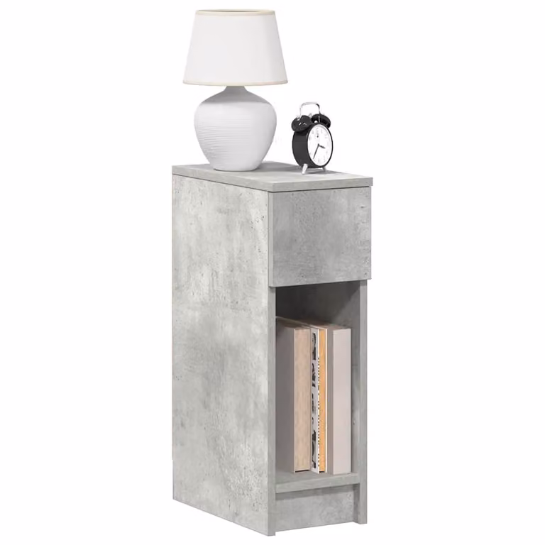 Set di 2 comodini sospesi vidaXL con cassetto in stile moderno, colore grigio opaco, L/P/H: 36 x 20 x 60 cm
