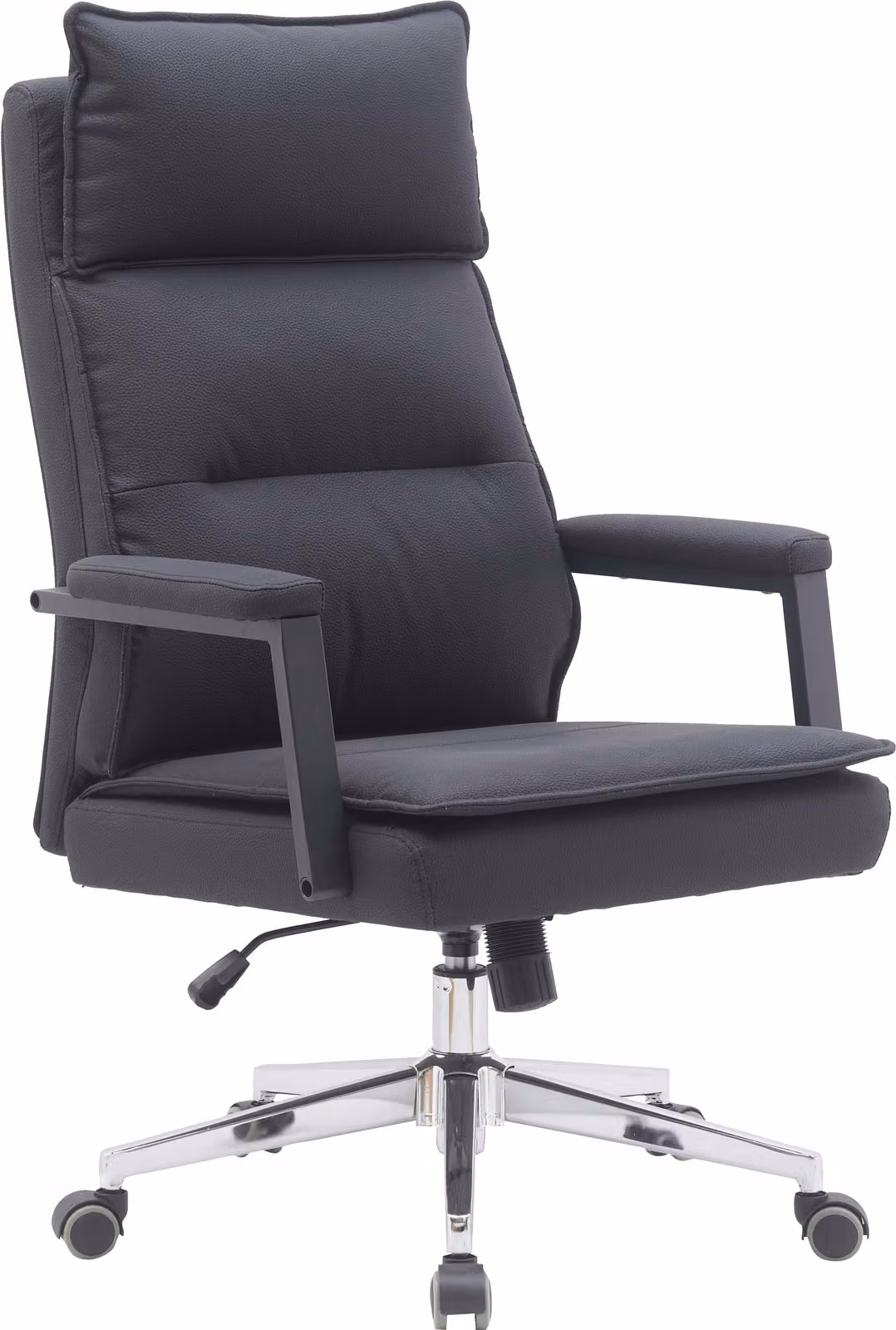 Sedia da ufficio Casa Dolce WILFRED, nera, 69x71x109-117 cm, girevole e regolabile in altezza, Pelle finta