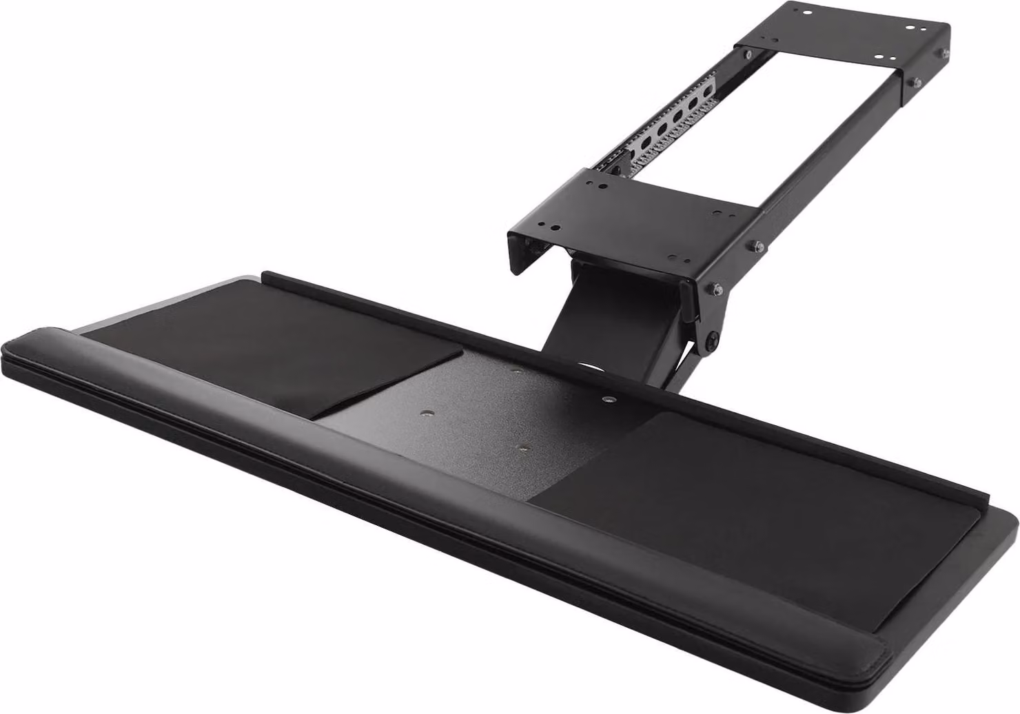 Supporto per tastiera - Piano porta tastiera e mouse per scrivania - Regolabile - Ergonomico - Cassetto estraibile per tastiera - Nero