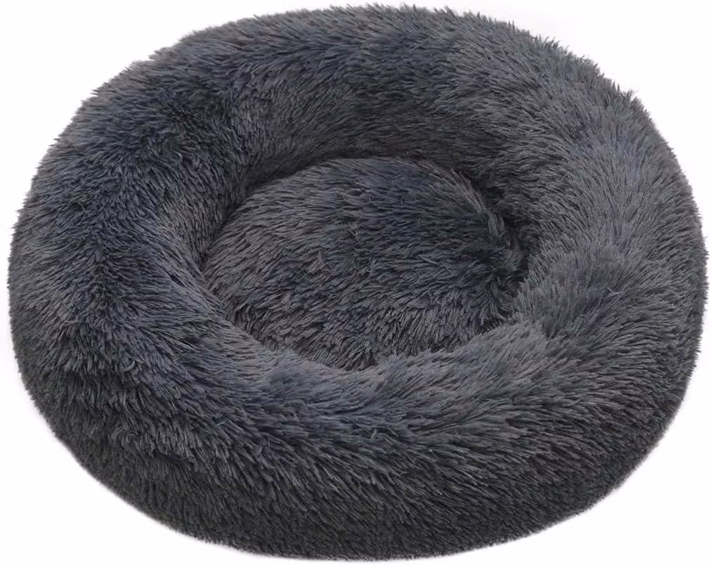 Cuccia rotonda per animali domestici, morbida e confortevole, con un diametro di 60 cm, adatta a cani e gatti di taglia media e grande