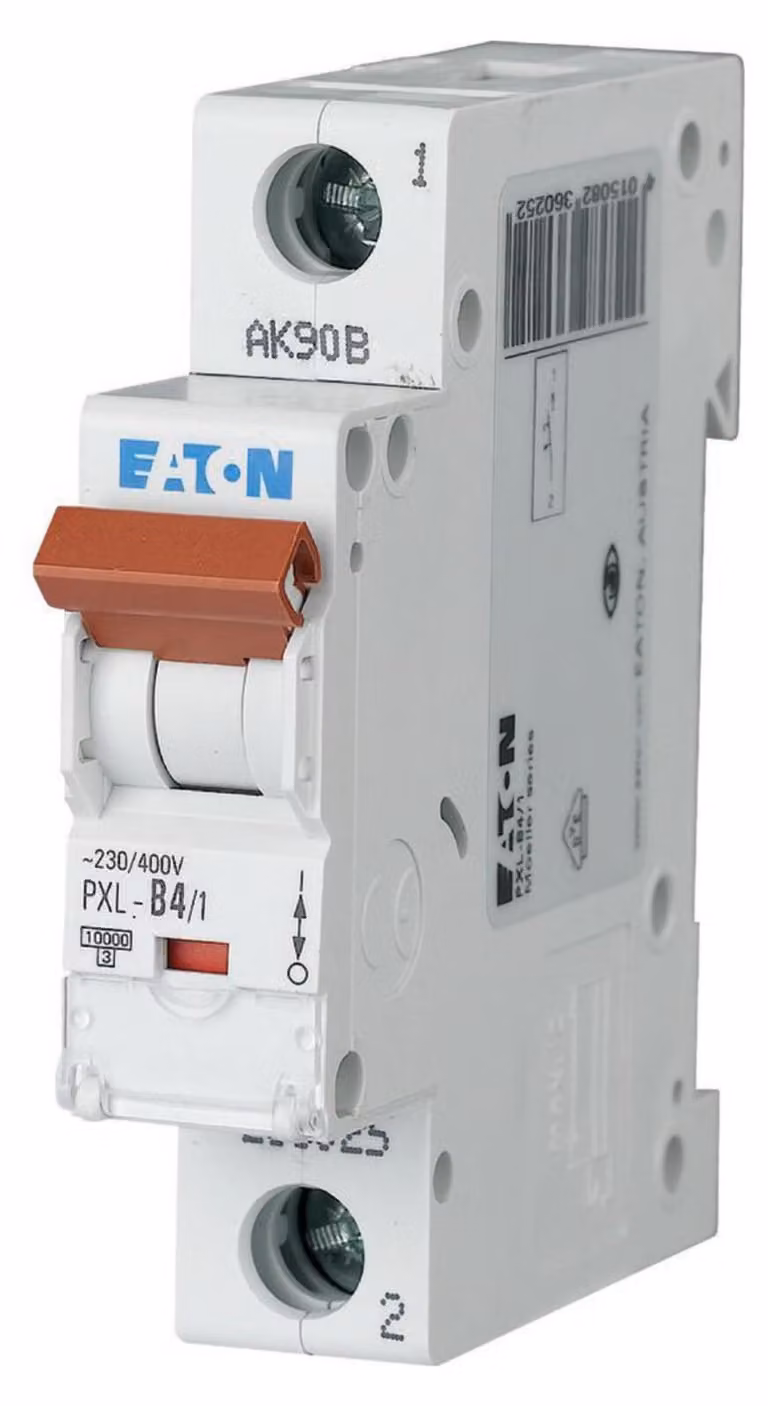 Interruttore automatico con codice B 4A, 1 polo - Interruttore automatico miniaturizzato a 1 polo B4A PXL-B4/1