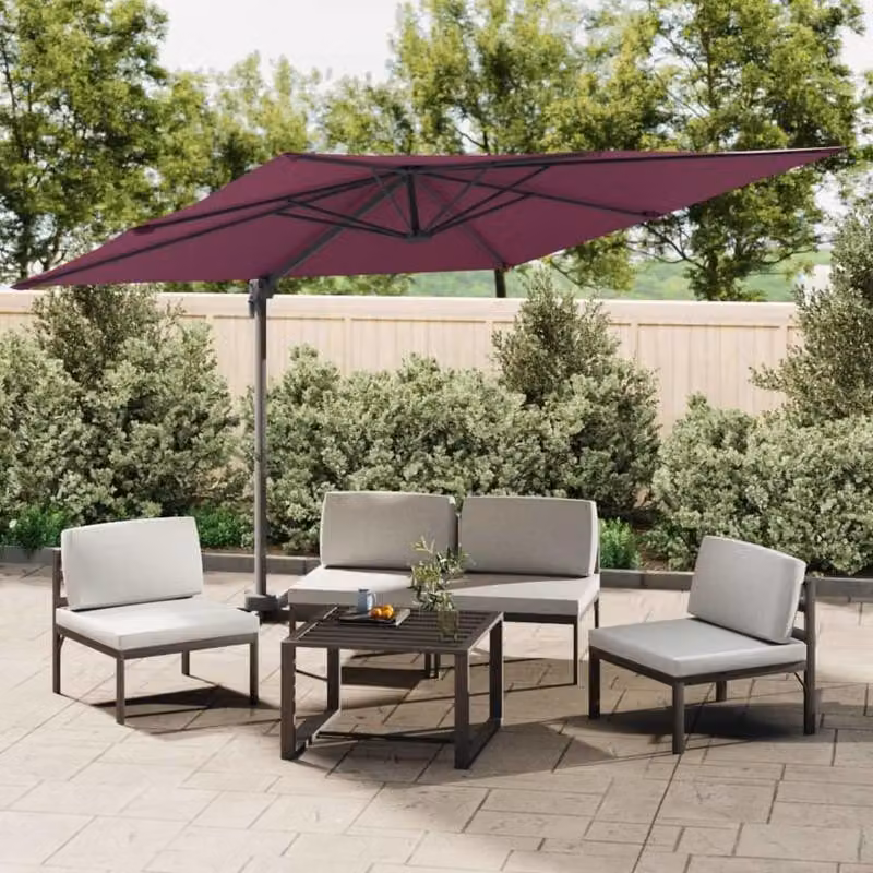 Ombrellone galleggiante – Ombrellone sospeso – Ombrellone da esterno – 400x300 cm – Palo in alluminio – Impermeabile