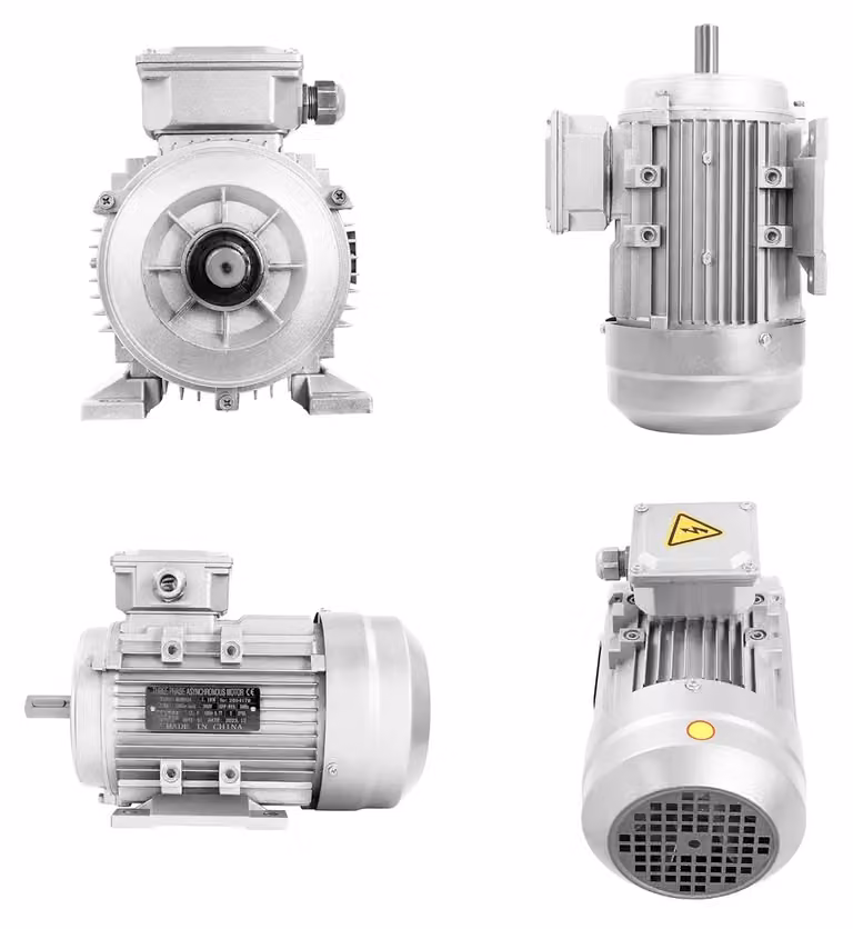 Motore elettrico 1,1 kW, 380 V, grado di protezione IP55 - Motore trifase con alloggiamento in alluminio
