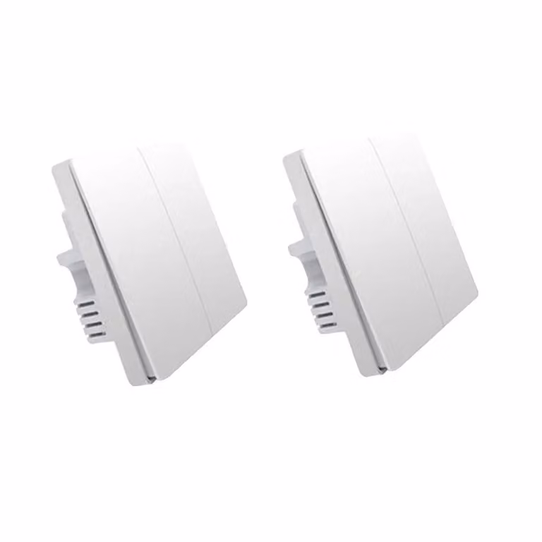 Aqara Interruttore a parete intelligente, connettività Zigbee, nessun conduttore di neutro richiesto, 2X con Neutral 2Key