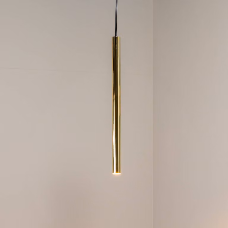 Lampada a sospensione Sone Argon, dimmerabile, Ottone / Oro, Soggiorno / Sala da pranzo, Metallo, Lampada a sospensione