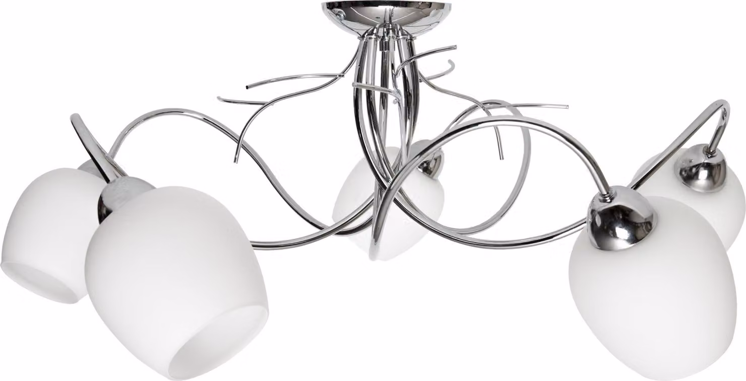 Lampada a sospensione moderna, lampada da soffitto, lampadario cromato, plafoniera – Lampada a sospensione a LED di design per il soggiorno
